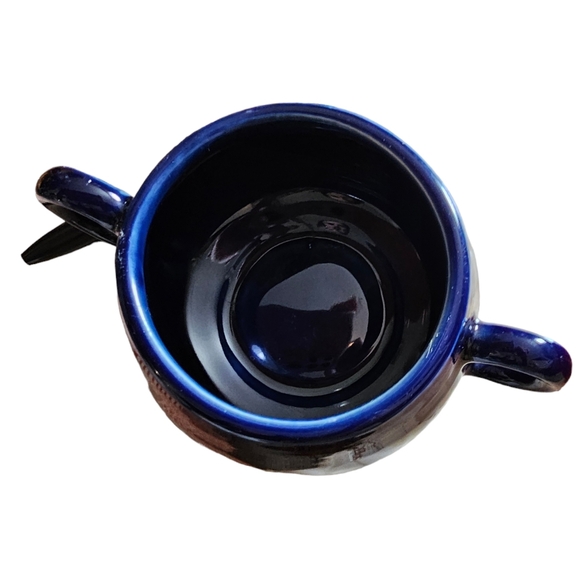 Fiesta Twilight Blue Sugar Bowl Body Only - Picture 3 of 5